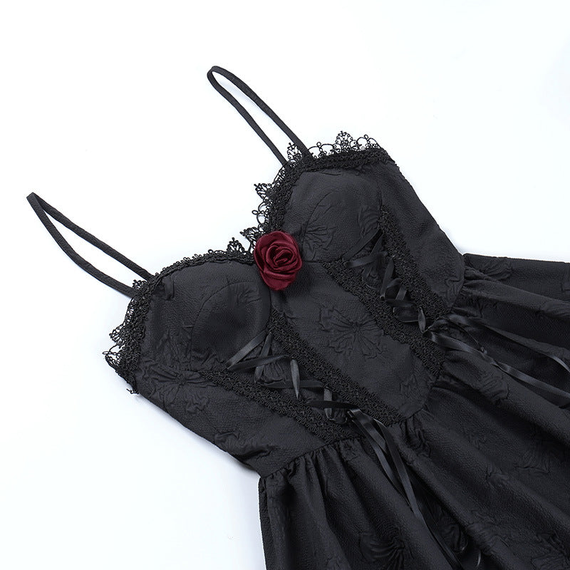 Midnight Tie Mini Dress