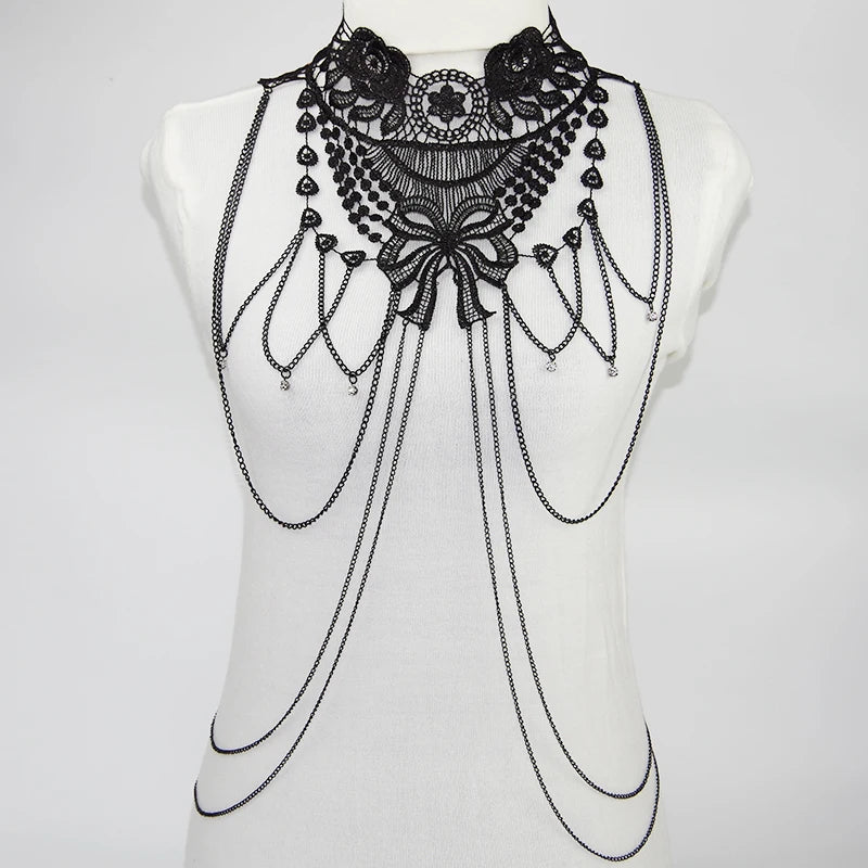 Black Widow Lace Body Chain