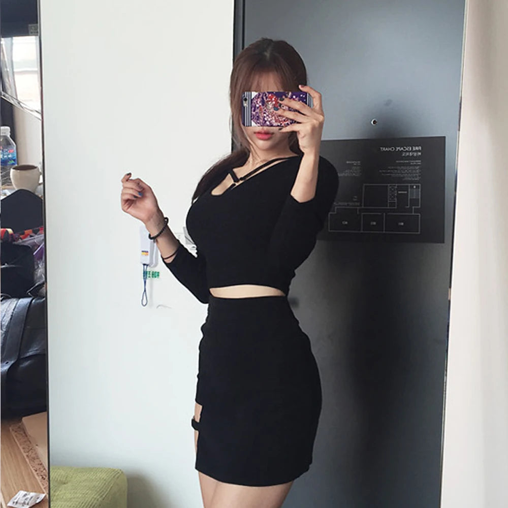 Vesper Asymmetric Mini Skirt