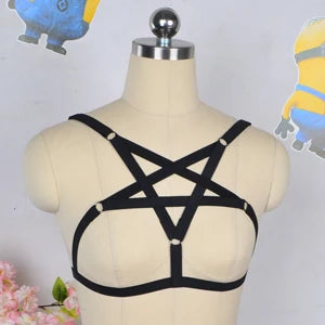 Black Pentagram Body Harness