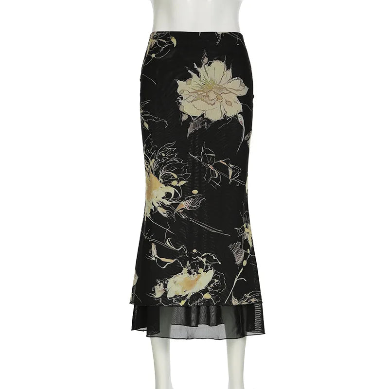Moonveil Double-Layer Skirt