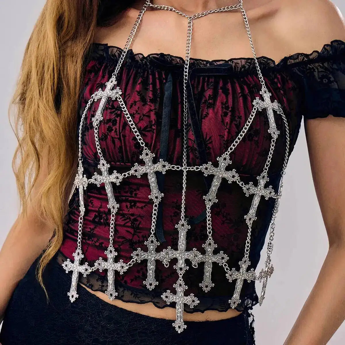 Sacred Cross Harness Bralette