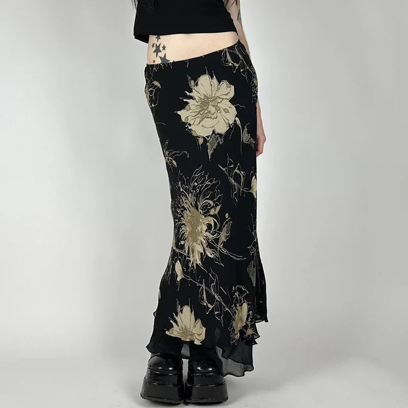 Moonveil Double-Layer Skirt
