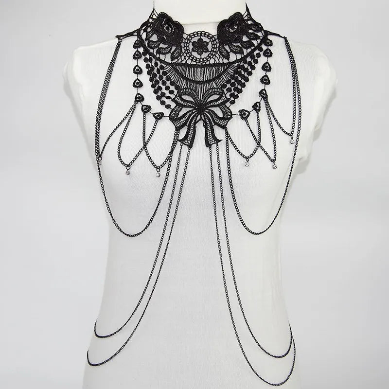 Black Widow Lace Body Chain