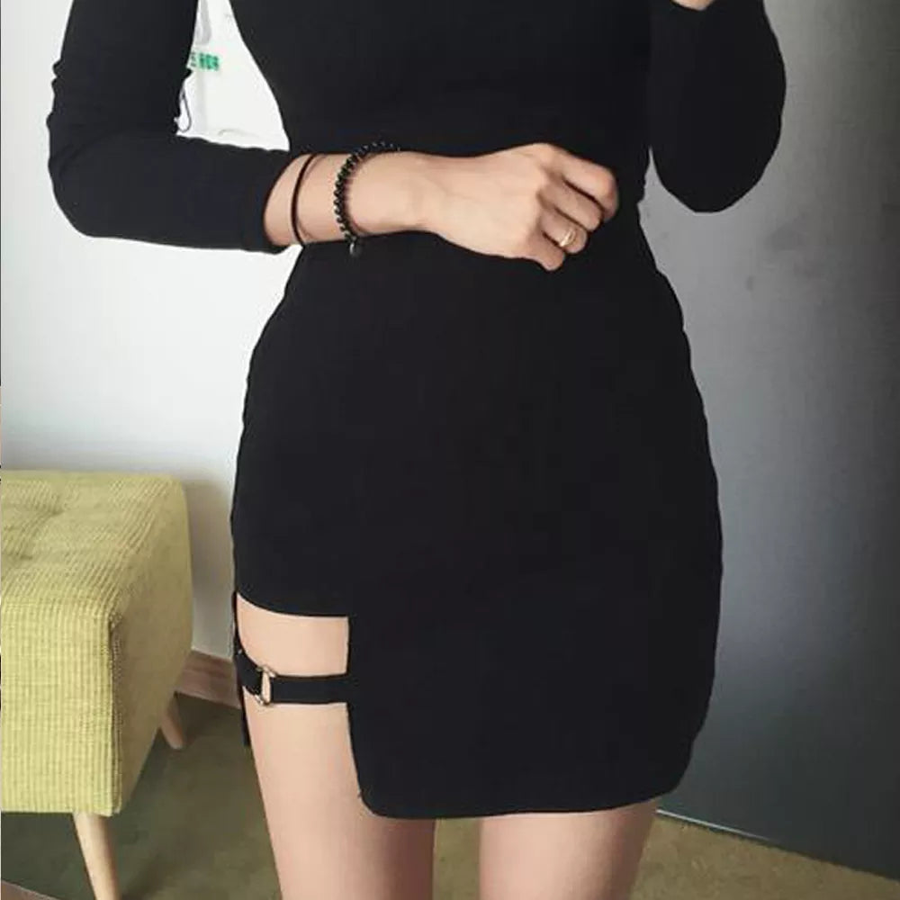 Vesper Asymmetric Mini Skirt