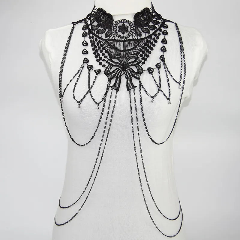 Black Widow Lace Body Chain