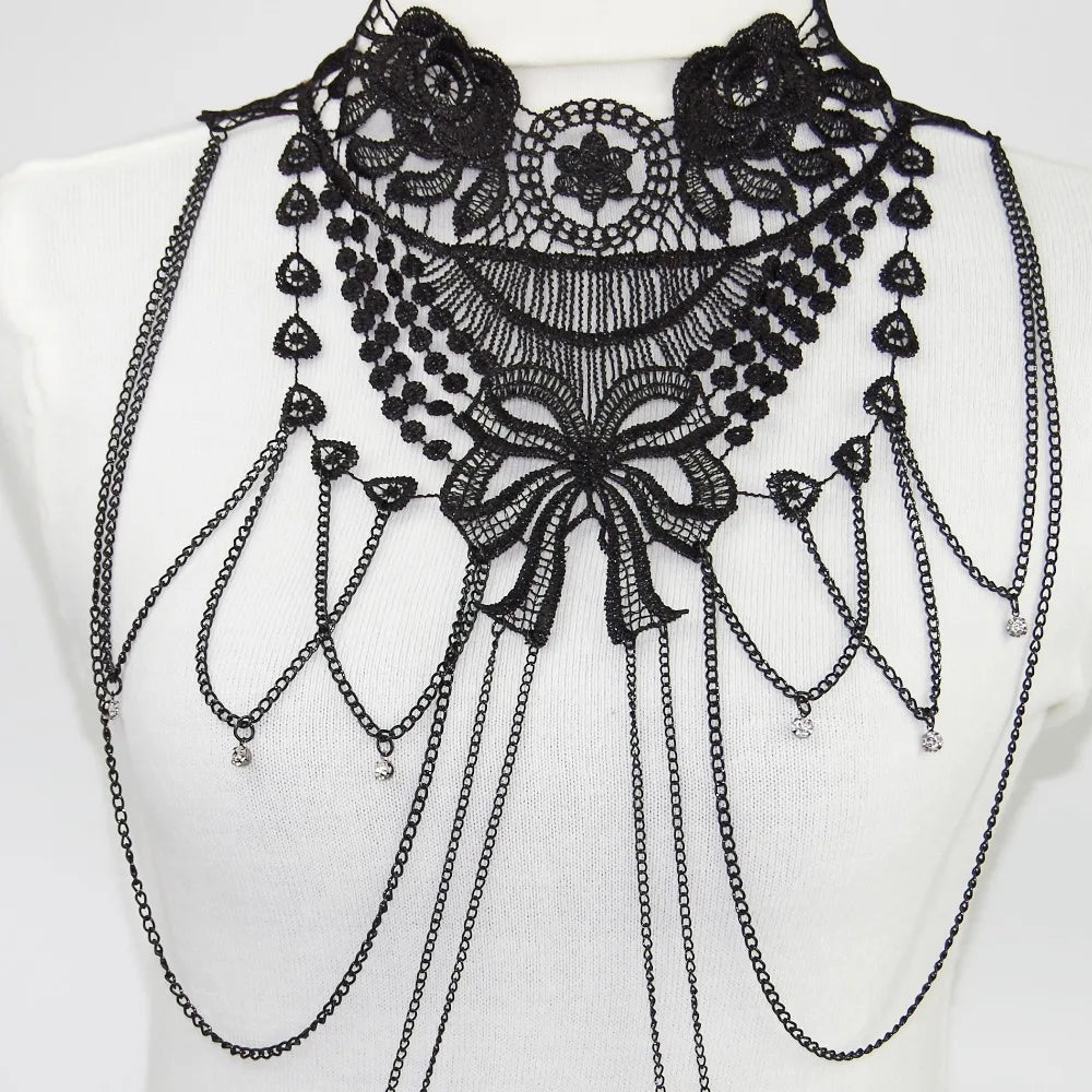 Black Widow Lace Body Chain