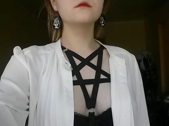 Black Pentagram Body Harness