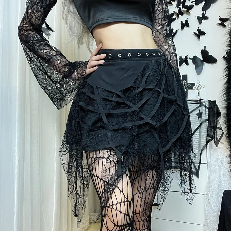 Rebel Pleat Mini Skirt