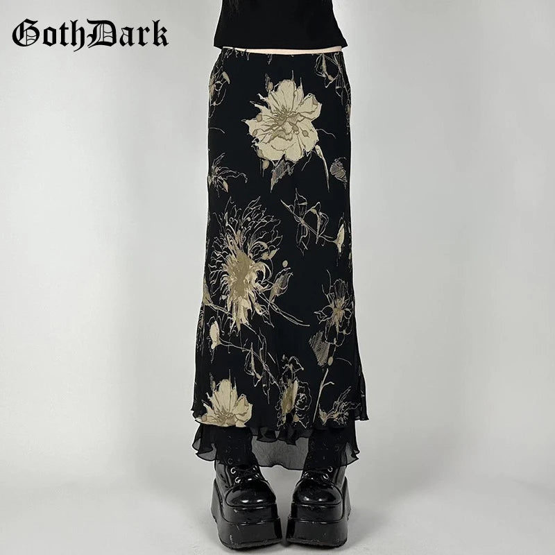 Moonveil Double-Layer Skirt