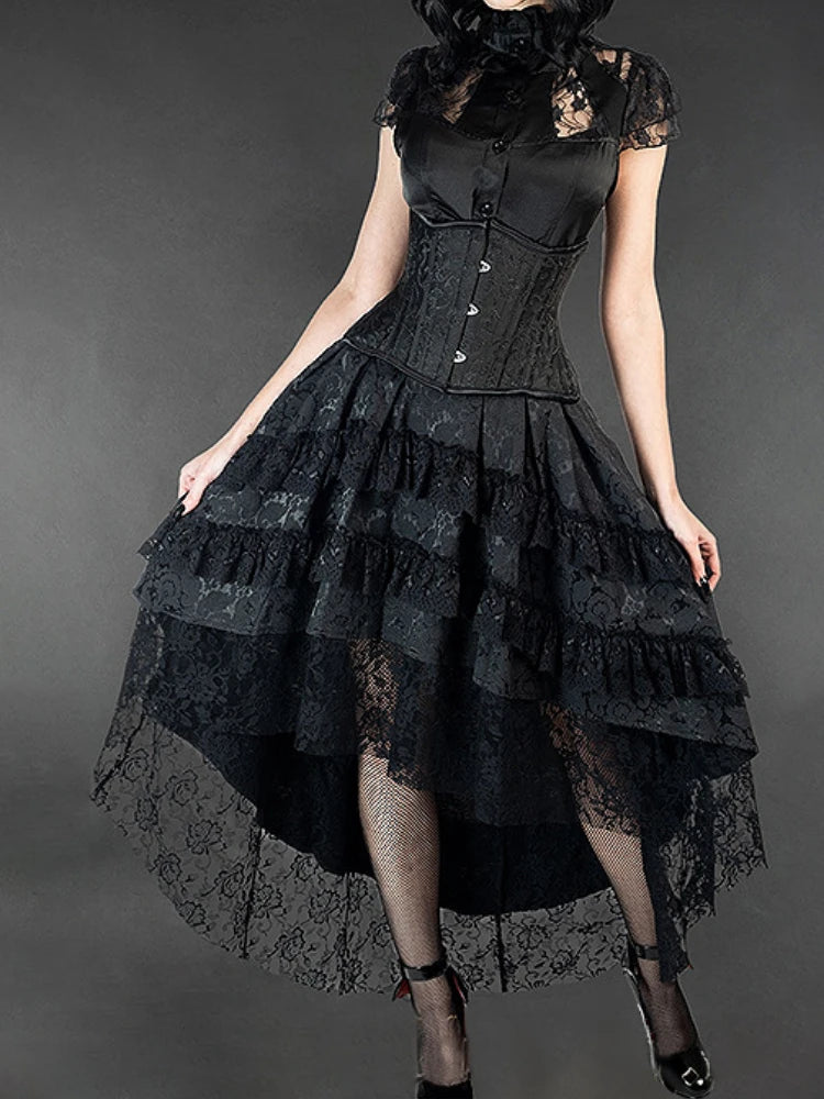 Night Garden Midi Skirt