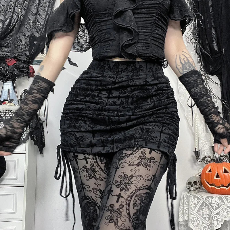 Shadow Bloom Flare Pants