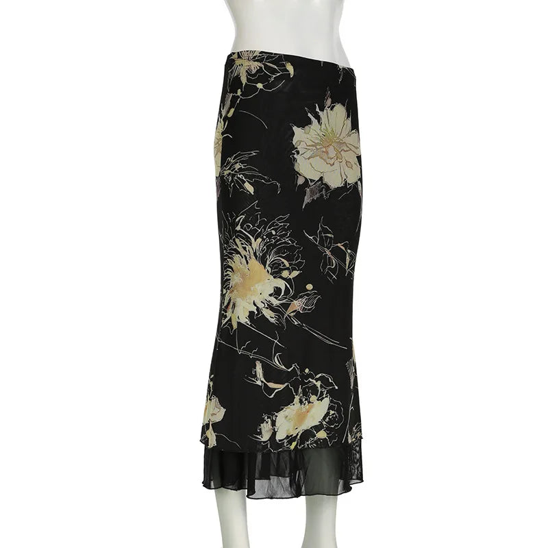 Moonveil Double-Layer Skirt