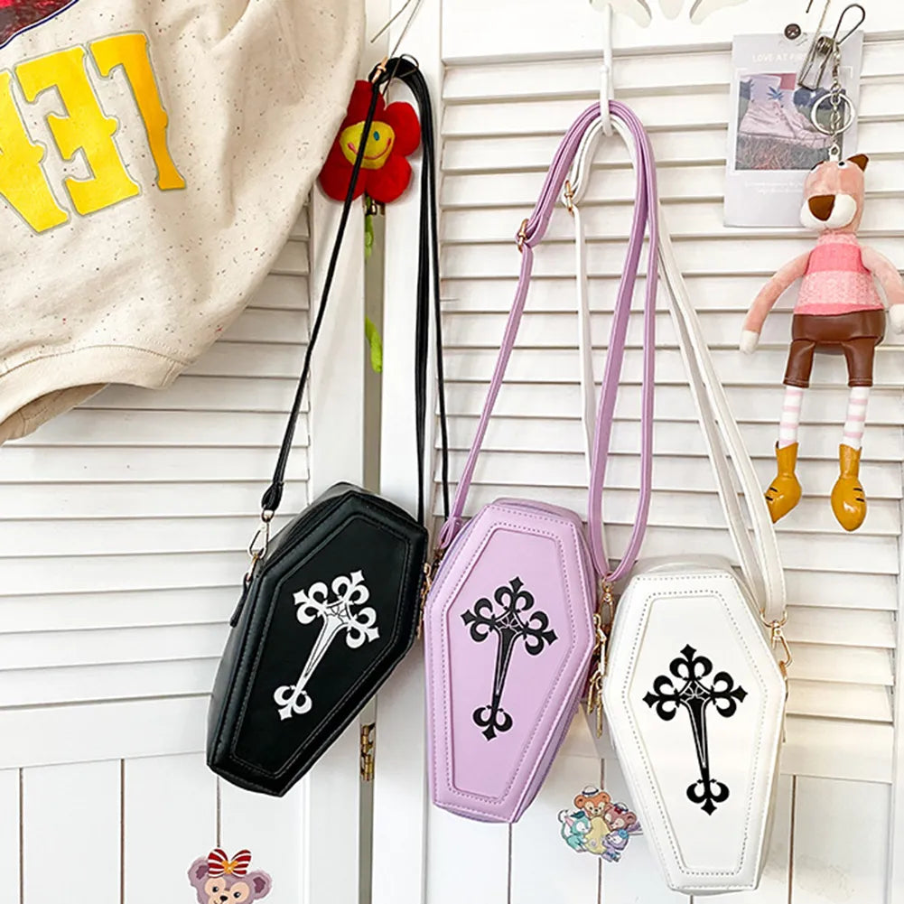 Crypt Cross Coffin Shoulder Bag