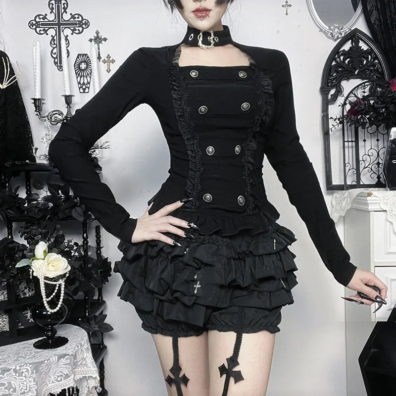 Vesper Buckled Mesh Top