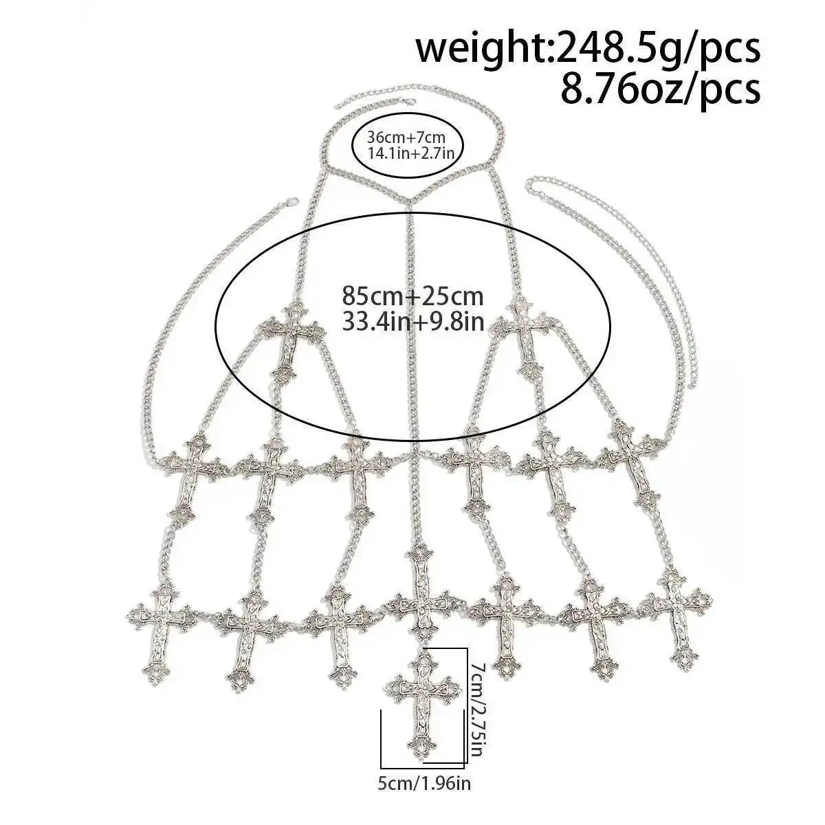 Sacred Cross Harness Bralette