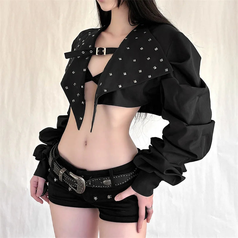 Noir Cropped Shrug