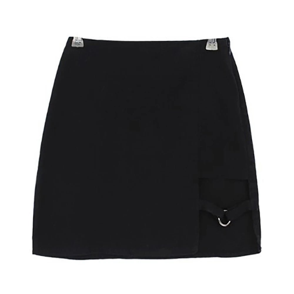 Noir Turtleneck Long-Sleeve Crop Top