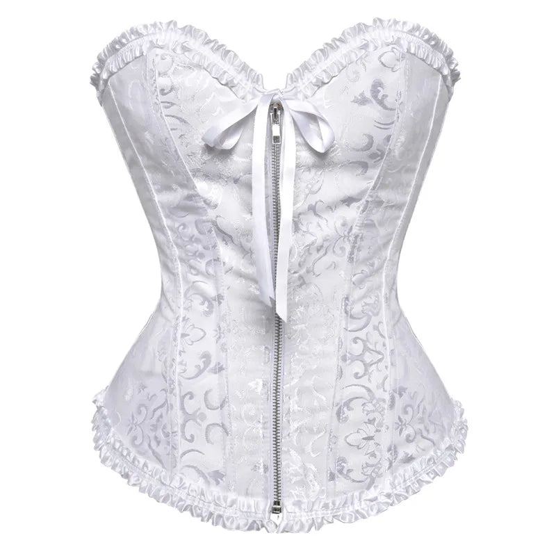 Victorian Floral Lace-Up Corset