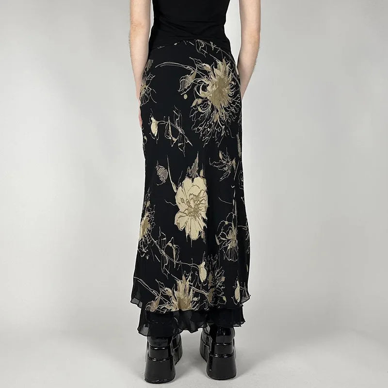 Moonveil Double-Layer Skirt